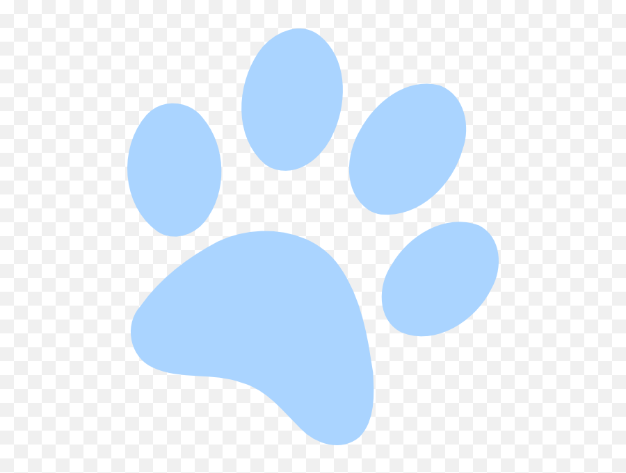Pawprint Clipart Bluepaw Pawprint Bluepaw Transparent Free - Blue Paw Black Background Emoji,Dog Paw Emoji