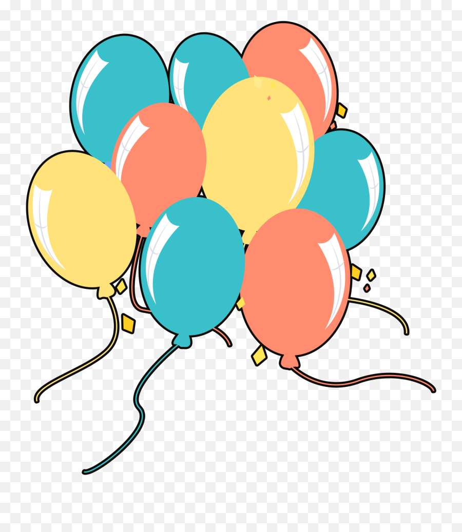 Download Balloon Element Color Celebration Png And Psd - Balloon Emoji,Celebration Emoji Png