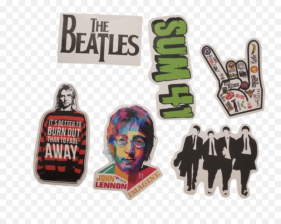 Rock Rockmusic Thebeatles Kurtcobain Sticker By Linn - Sign Language Emoji,Weezer Emoji