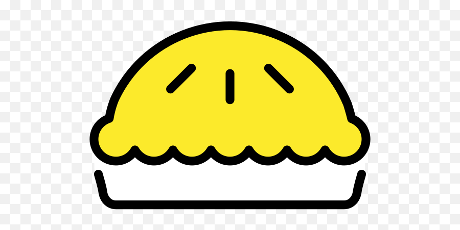 Pie Emoji - Openmoji,Pumpkin Pie Emoji