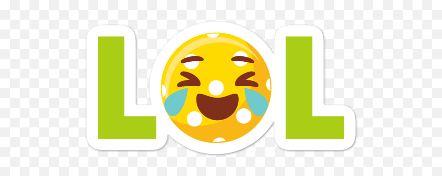 Pickleball Stickers - Happy Emoji,Pickleball Emoji