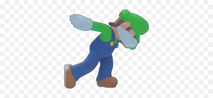 Dabbing Luigi Emoji,Dabbin Emoji