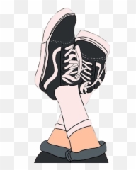 Vans Tenis Tumblr Sticker - Vans Shoes Aesthetic Drawing Emoji,Tenis De Emojis