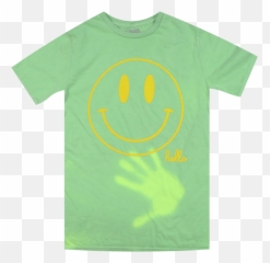 Hello Smiley Green T - Shirt Happy Emoji,Emoticon Sonrisa Grande