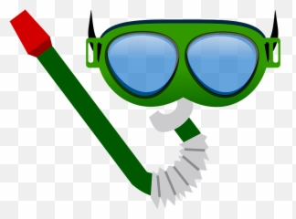 Diving Goggles And Snorkel Tube Clipart - Clipart Scuba Mask Png Emoji,Snorkel Emoji