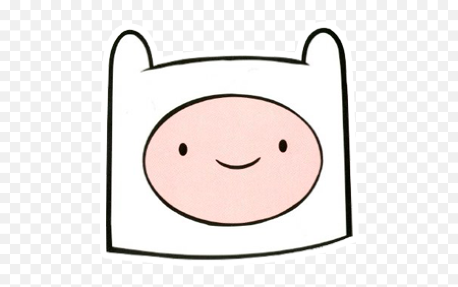 Finn The Human Time - Finn Adventure Time Sticker Emoji,Adventure Time Emoticon