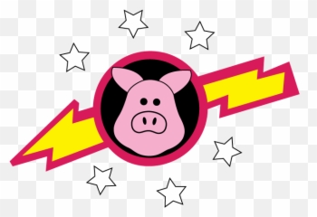Hog Clipart Pig In Wig Hog Pig In Wig - Pigs In Space Clipart Emoji,Leaf Pig Emoji