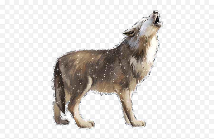 Le Gif Dei Lupi Ululanti - Wolf Gif Transparent Emoji,Emoticon Lupo Che Ulula