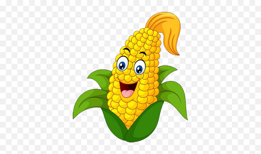 Art Drawings For Kids Fruit Cartoon - Corn Cartoon Emoji,Corn And Onion Emoji
