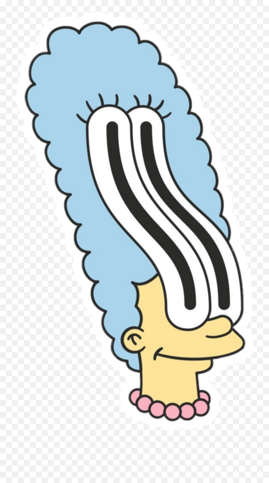 Marge Simpsons Sticker - Marge Simpson Aesthetic Sticker Emoji,Toad Marge Simpson Emoticon