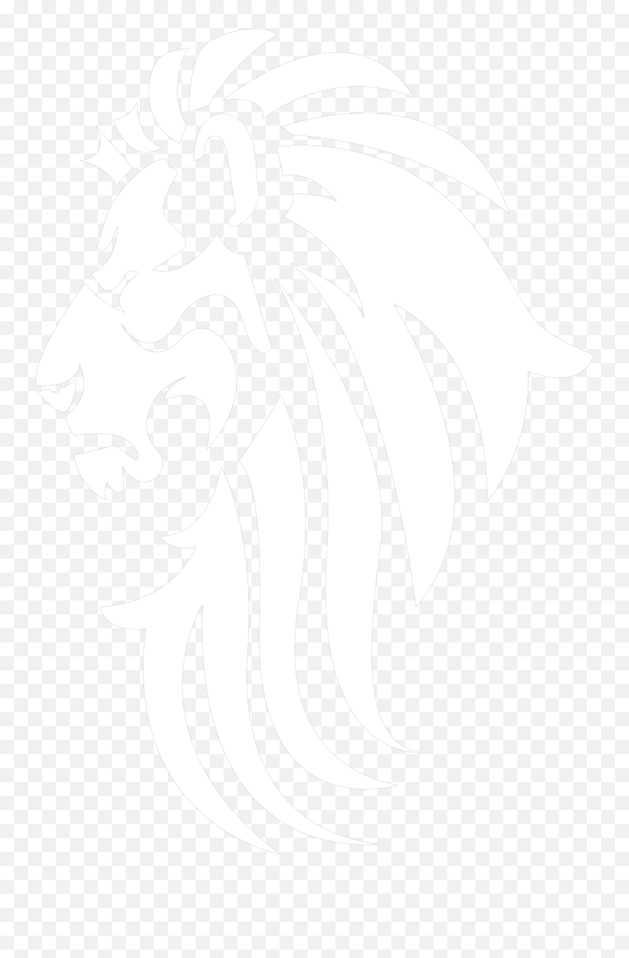 White Lion Png - Logo White Lion Png Emoji,How To Draw A Lion Emoji