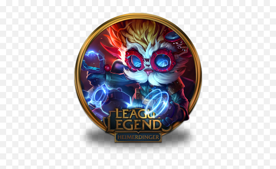 Heimerdinger Free Icon Of League Of Legends Gold Border Icons - Heimerdinger Background Emoji,Draven Emoticon