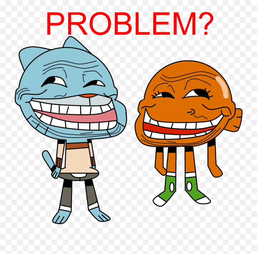 706804 - Gumball Troll Face Emoji,The Amazing World Of Gumball Gumball Showing His Emotions Episode