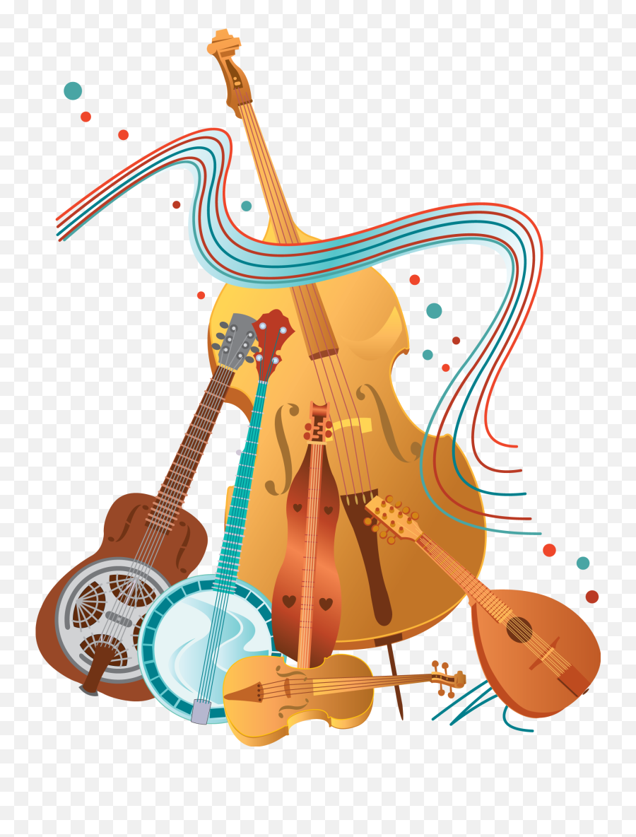 Bluegrass Instruments As A Graphic Illustration Free Image Emoji,Instruments And Emotions