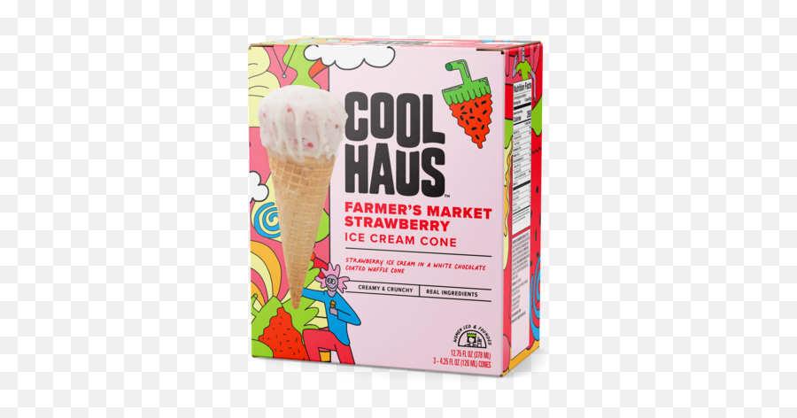 Cones - Coolhaus Strawberry Ice Cream Cone Emoji,Walmart Chocolate Ice Cream Emoji