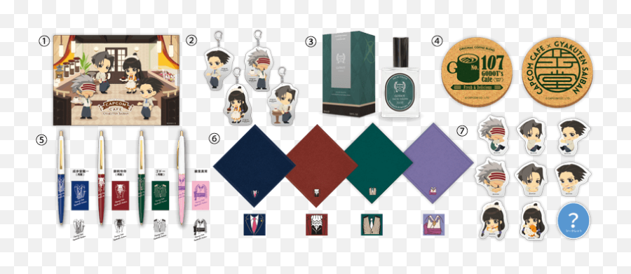 Ace Attorney Capcom Cafe 2018 Capcom Store Tokyo 2019 Emoji,Maya Fey Emotions Ace Attorney