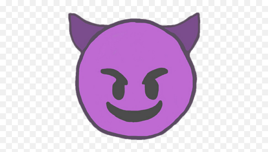 Diablo Emoji Black Violet Sticker By May Sosa,2 Emojis That Look Good Together