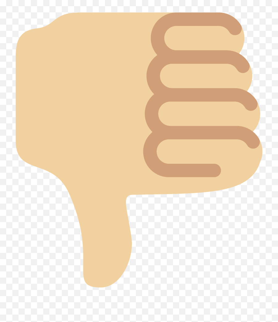 Thumbs Down Emoji Clipart - Language,Down Hand Emoji