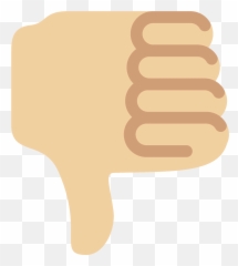 Thumbs Down Emoji Clipart - Language,Down Hand Emoji