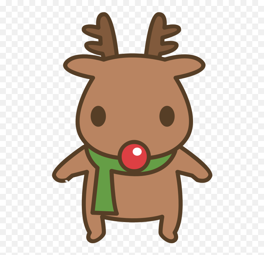 Reindeer Rudolph Santa Claus Cartoon For Christmas - 547x787 Emoji,Sant Claus Animated Emoticon