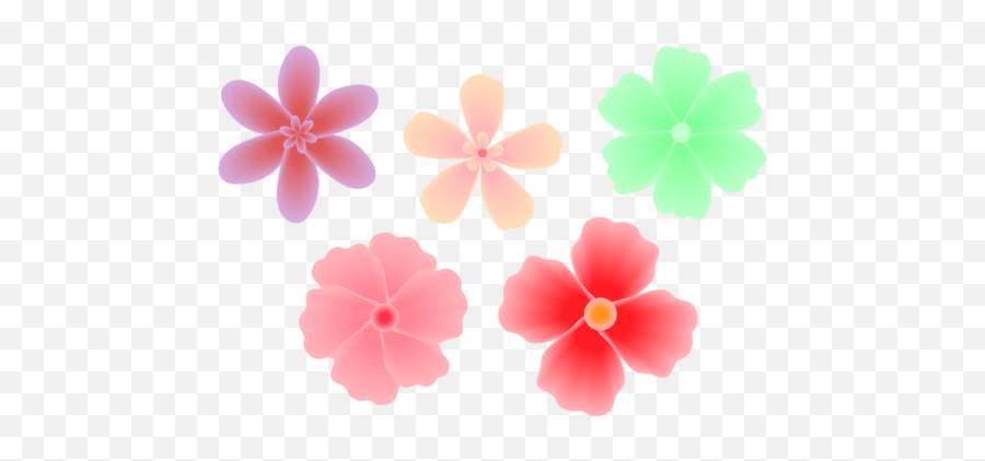 Flowers Set Illustration Pastel Color Graphic By Hunia Emoji,Flower Emoji