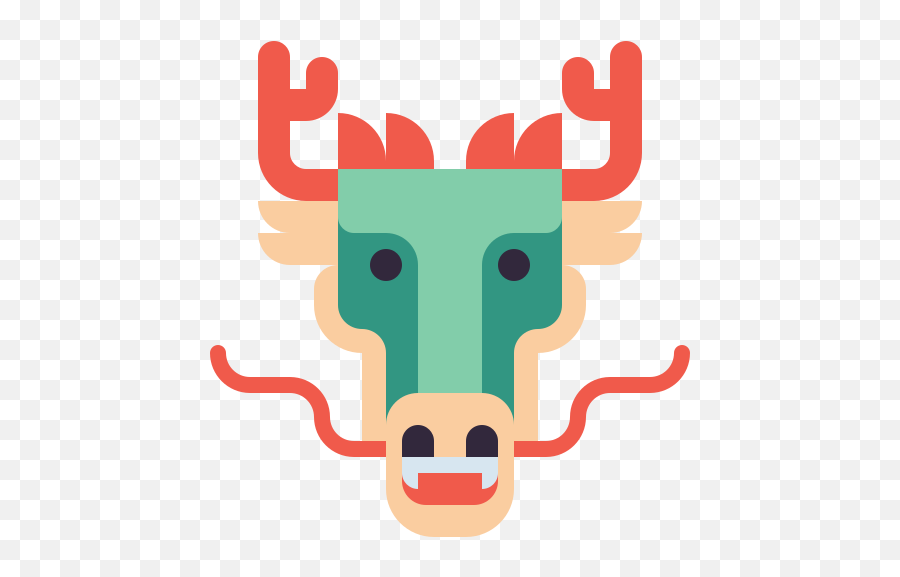 Dragon - Free Animals Icons Emoji,Emoji Bull Horn