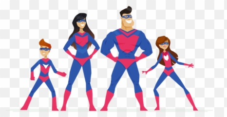 Best Premium Super Family Illustration Download In Png Emoji,Super Hero Emoji Woman