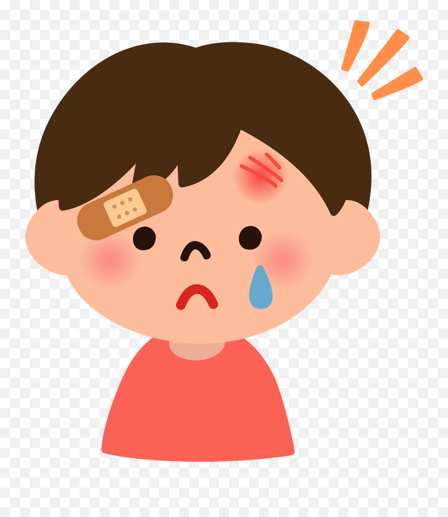 Little Boy Is Injured Clipart Free Download Transparent - Get Hurt Clipart Emoji,Injured Emoticon