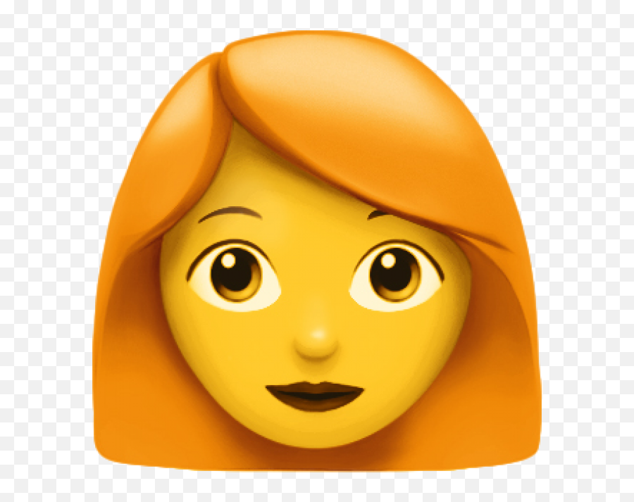 Download Hd Ginger Woman Emoji Png - Red Hair Woman Emoji,Ginger Emoji