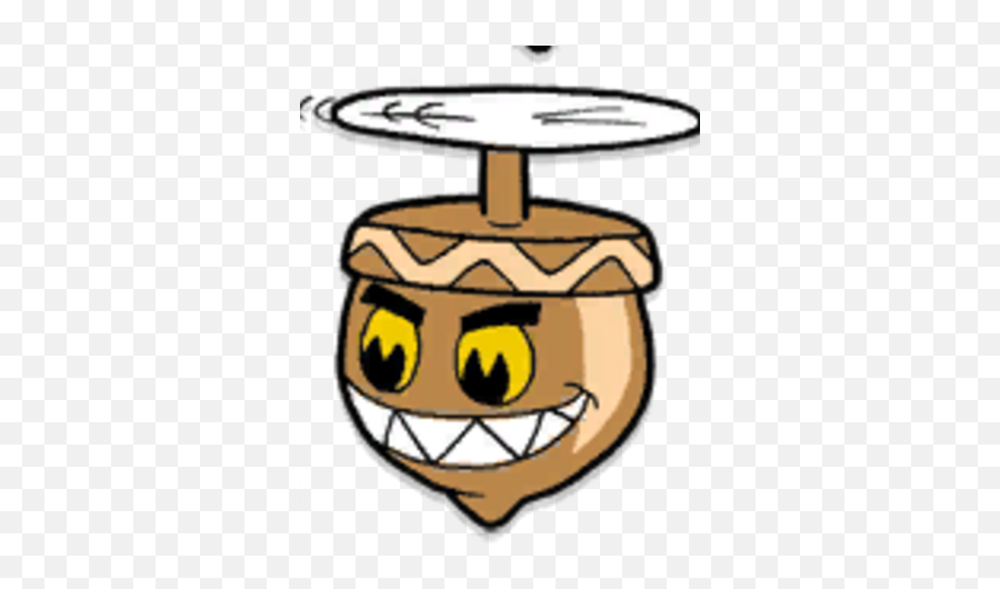 Aggravating Acorn Cuphead Wiki Fandom - Happy Emoji,Crabby Emoticon
