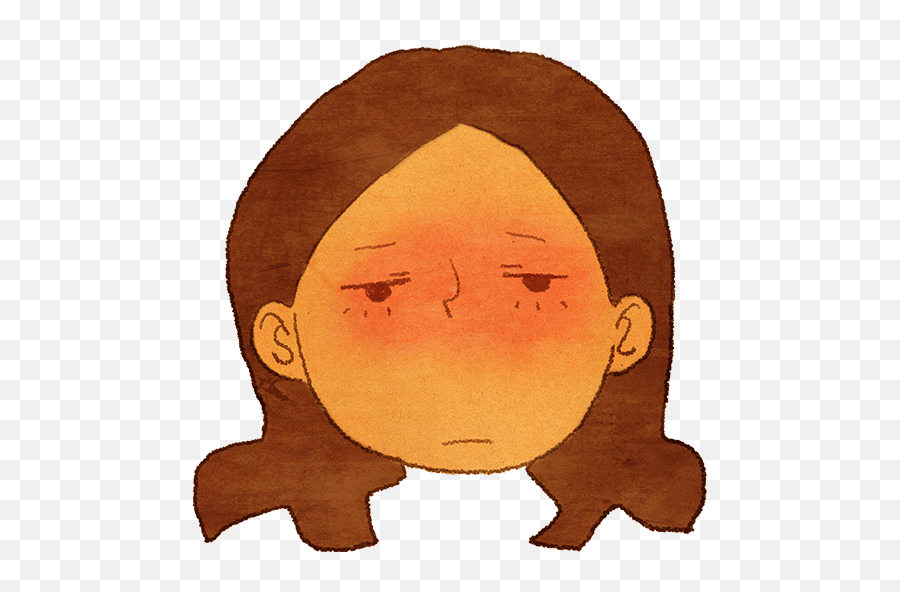 Puuung Face Emojis By Puuung Inc - Hair Design,Overwhelmed Emoji Face