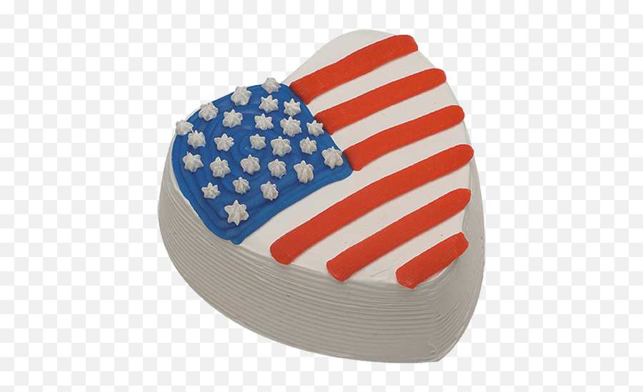 Stars N Stripes Heart Ice Cream Cake - American Flag Ice Cream Cake Emoji,Independence Day Emoji