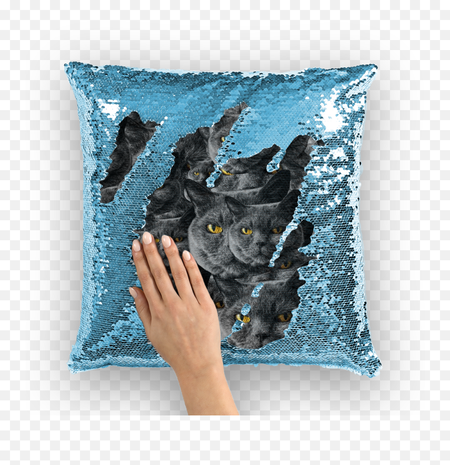 Your Face Custom Sequin Cushion Cover - Cushion With Your Face Emoji,Emoji Faces Pillow