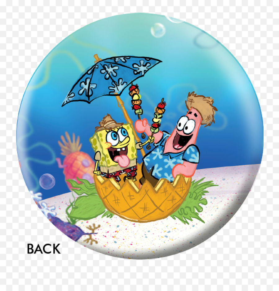 Ottb Spongebob Beach Party Bowling Ball - Spongebob Bowling Ball Emoji,8 Ball And Party Emoji