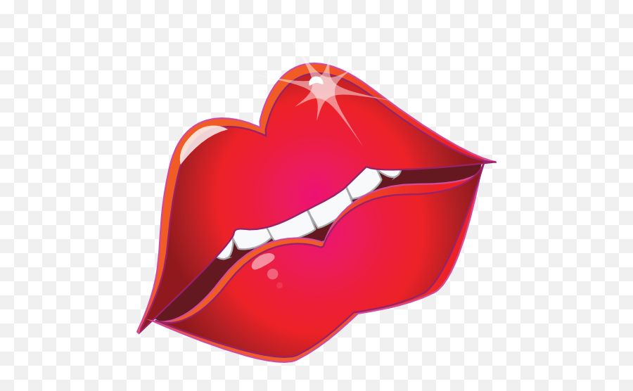 Red Lips Kiss Smiley Emoticon Clipart I2clipart - Royalty For Women Emoji,Kissing Emoticon
