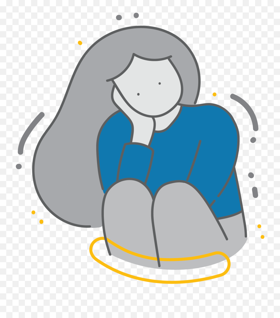 Depression - For Women Emoji,Hopeless Emotion Drawings