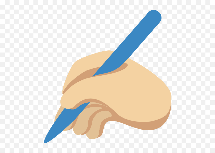 Writing Hand Emoji Clipart Free Download Transparent Png - La Main Qui Ecrit,Free Emojis Download