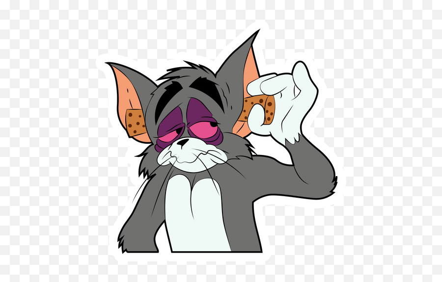 Pin On Tom And Jerry Stickers - Tom And Jerry Sleepy Emoji,Mr Bean Emotions