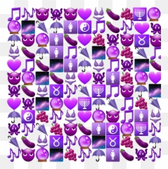 Background Emojis Morado Sticker - Girly,Kim Emojis