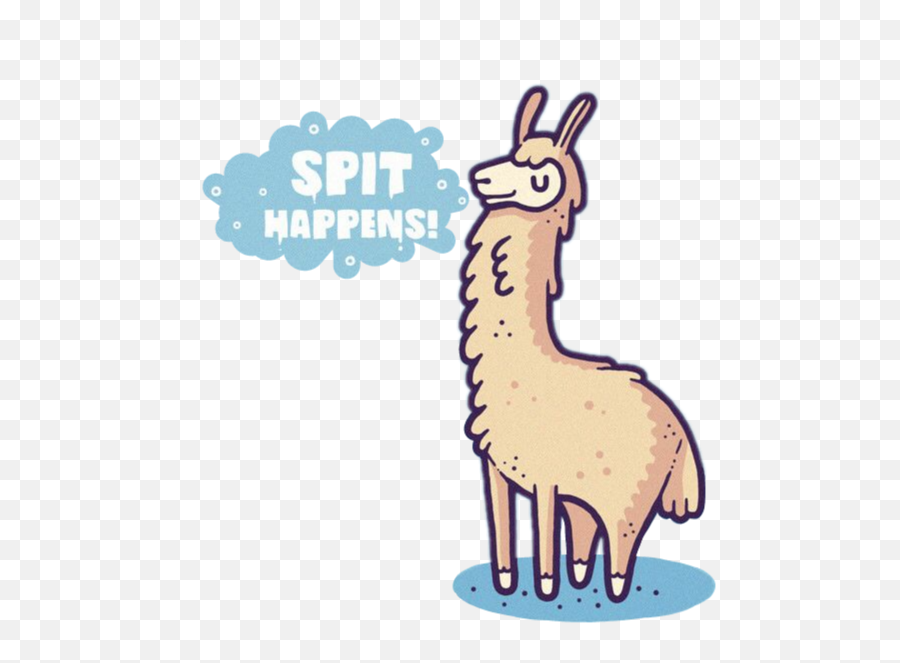 Funny Llama Illustration Clipart - Llama Funny Clipart Emoji,Llama Emoji