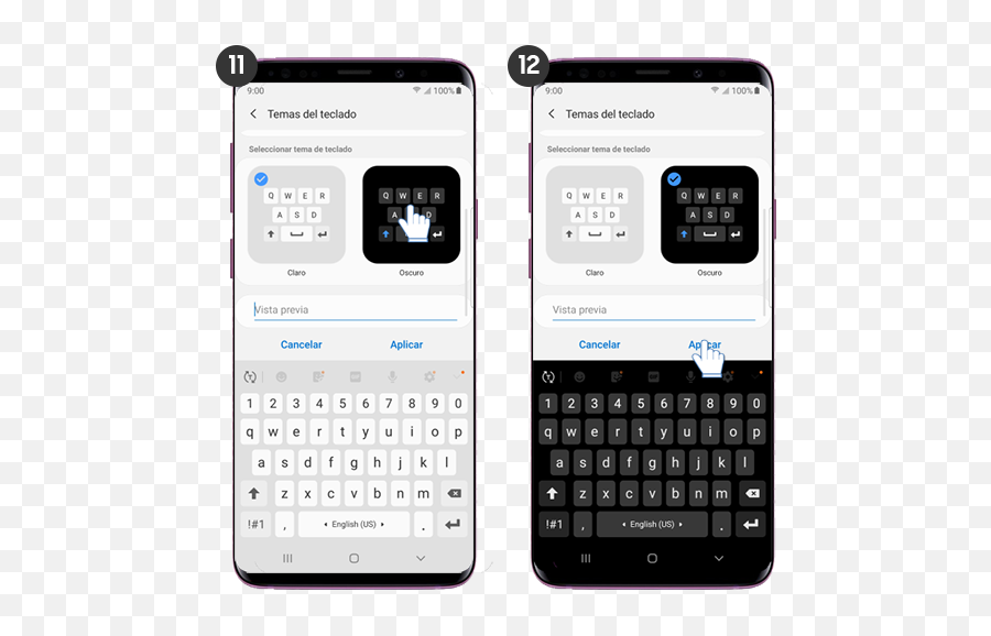 Tema Del Teclado Samsung En Android Pie - Naismith Memorial Basketball Hall Of Fame Emoji,Gboard Como Poner Los Emojis Para Abajo