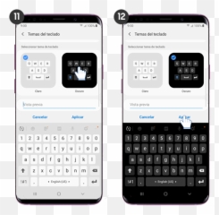 Tema Del Teclado Samsung En Android Pie - Naismith Memorial Basketball Hall Of Fame Emoji,Gboard Como Poner Los Emojis Para Abajo