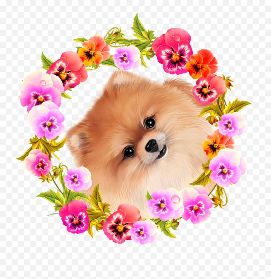 Puppies And Flowers Clipart Cute Puppy - Cute Puppies Dog Dp For Whatsapp Emoji,Clip Art Puppy Emotions
