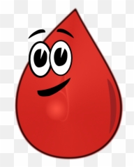 Red Drop Clip Art At Clkercom - Vector Clip Art Online Blood Drop Cartoon Transparent Emoji,Blood Splatter Emoticon