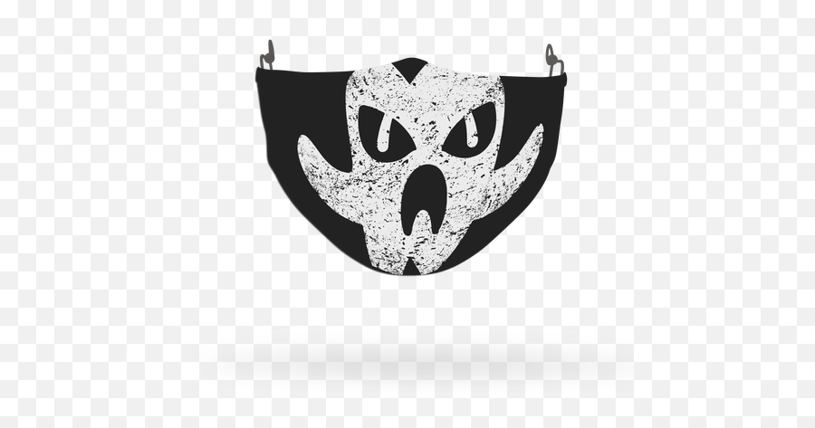 Custom Printed Face Coverings - Automotive Decal Emoji,Ghost Emoji Pumpkin Stencil