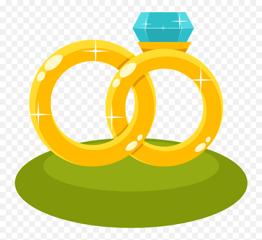 Wedding Rings Clipart - Language Emoji,Emoji Wedding Rings