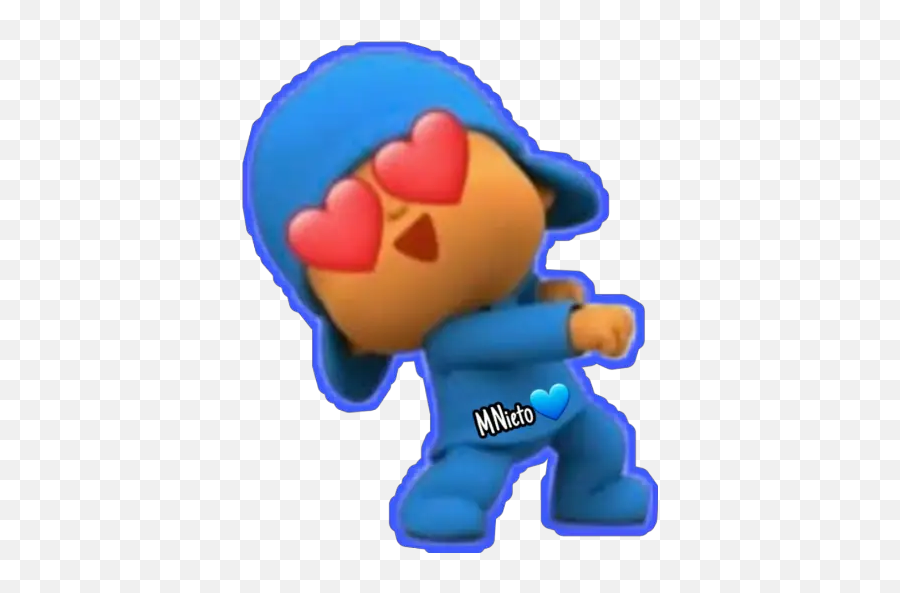 Pocoyó Enamorado Stickers Para Whatsapp - Stickers De Pocoyo Enamorado Para Whatsapp Emoji,Emoji Enamorado