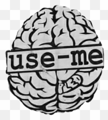 Brain Useme Sticker By Joy Roxx - Brain Clipart Full Size Outline Of A Brain Emoji,Brain Emoji