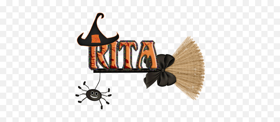 Rita Name Graphics And Gifs - Witch Hat Emoji,Emoticon Del Nacimiento De Jesus