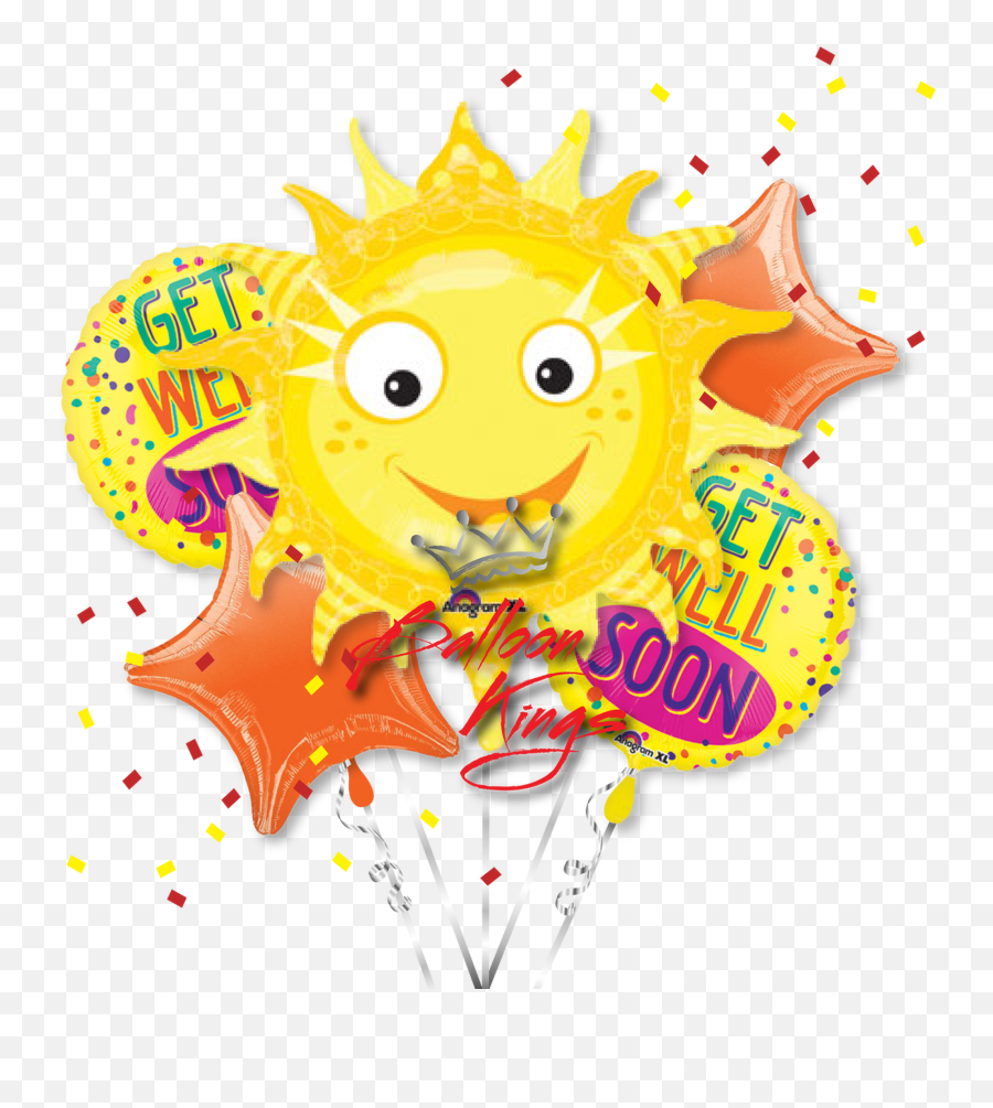 Get Well Sun Bouquet Emoji,Happy Holidays Emoticon Art